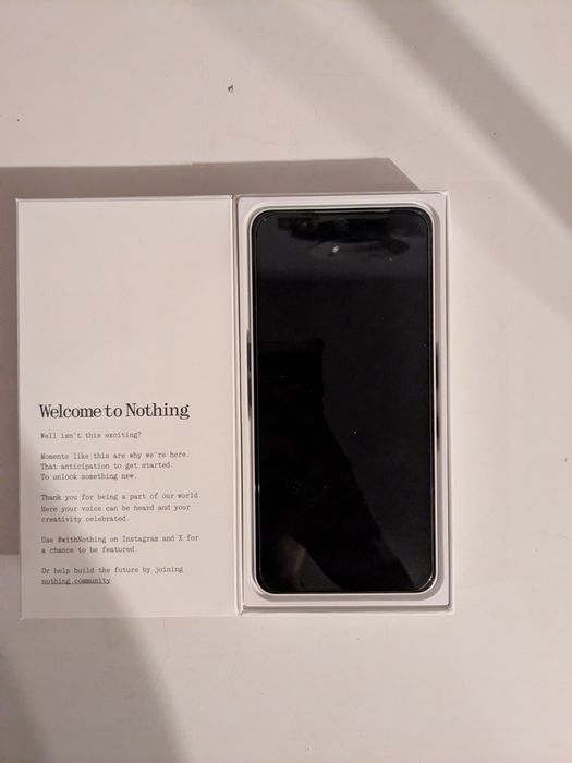 Nothing Phone (3a) - biały, używany 5 miesięcy, 100 % baterii