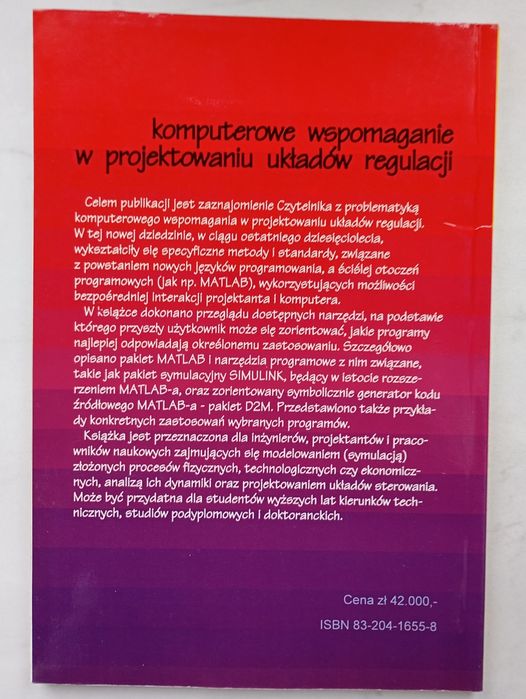 Komputerowe wspomaganie w projektowaniu układów regulacji - Maciej Szymkat