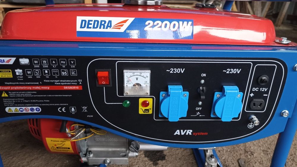 Бензиновий генератор DEDRA DEGB 2510 2,2 кВт