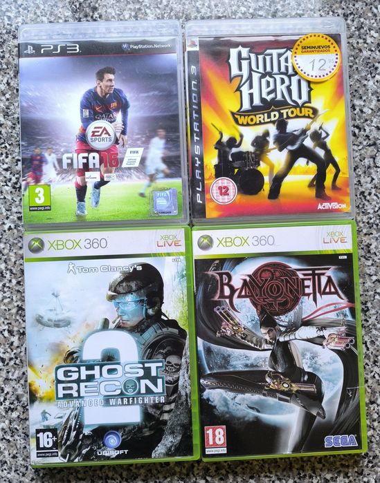 Conjunto de 4 jogos Xbox 360/PlayStation 3
