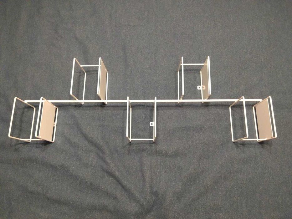 Kwietnik ścienny wiszący na 5 roślin biały