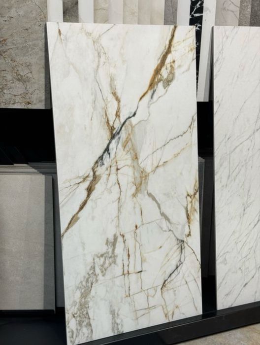 Płytki Passion white gres 119,8 x 59,8 cm szkl. rekt. mat Marmur 120