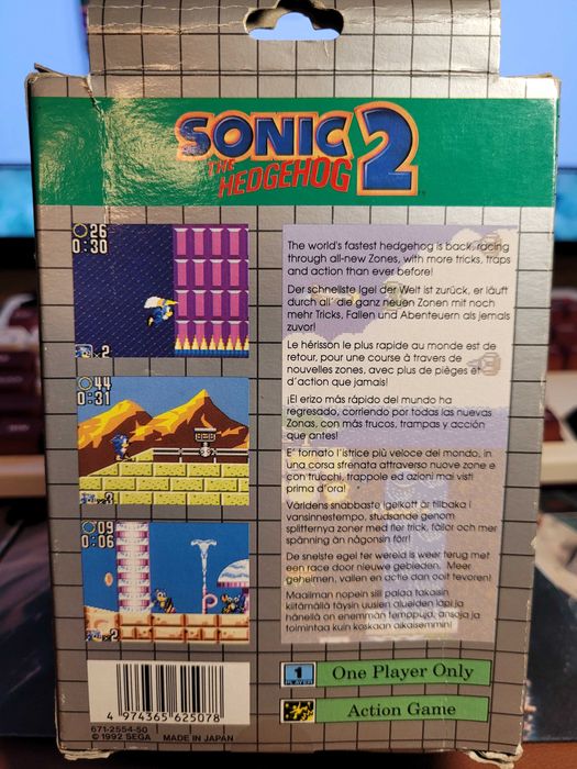 Sonic The Hedgehog 2 [Sega Game Gear] 3xA