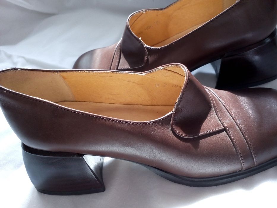 Skórzane eleganckie buty damskie w super cenie!