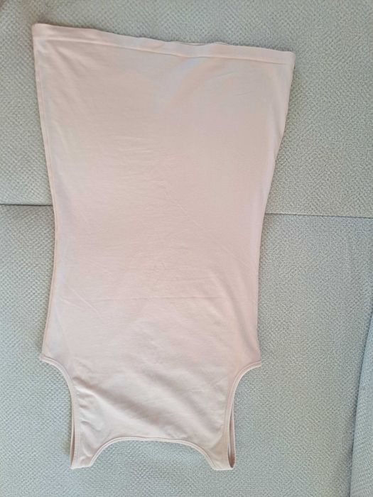 Vero Moda Top Basic Dłuższy Pudrowy Róż Maxi Long Tank Top