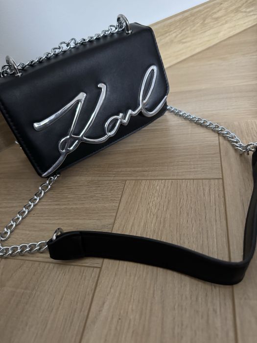Nowa czarna torebka Karl