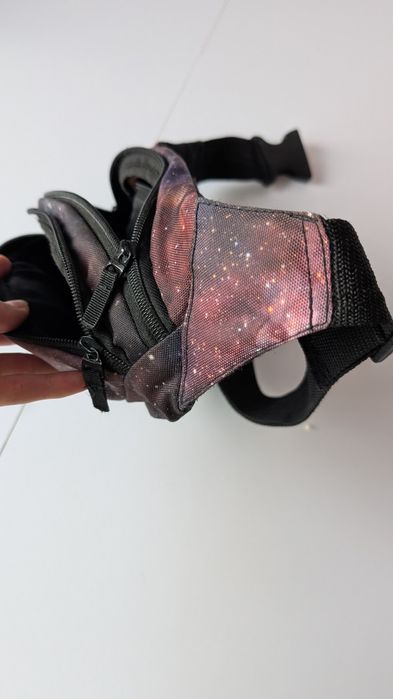 Сумка на пояс, сумка бананка з космічним  принтом