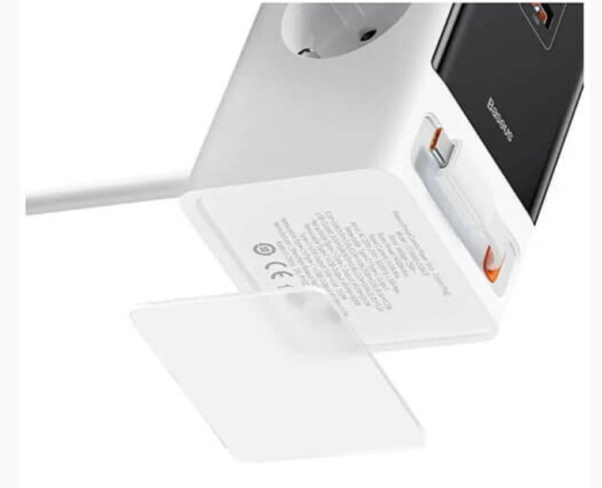 Блок живлення Baseus PowerCombo Digital PowerStrip 65W smart version