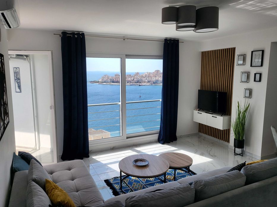 Apartament 4-osobowy Stella, Saranda (Albania), widok na morze i Korfu