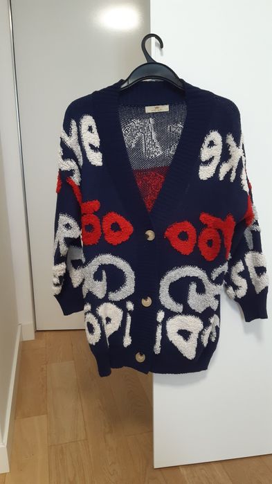 WEI WEI Granatowy Kardigan/Sweter UNI S M L