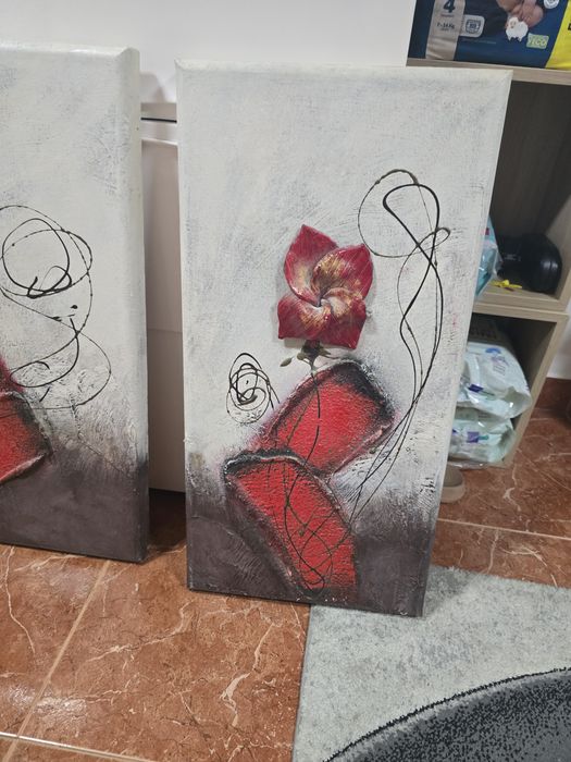 Conjunto de 3 quadros