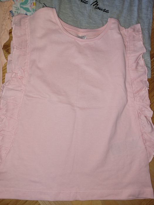 T-shirty 6 sztuk 110-116 dziewczęce