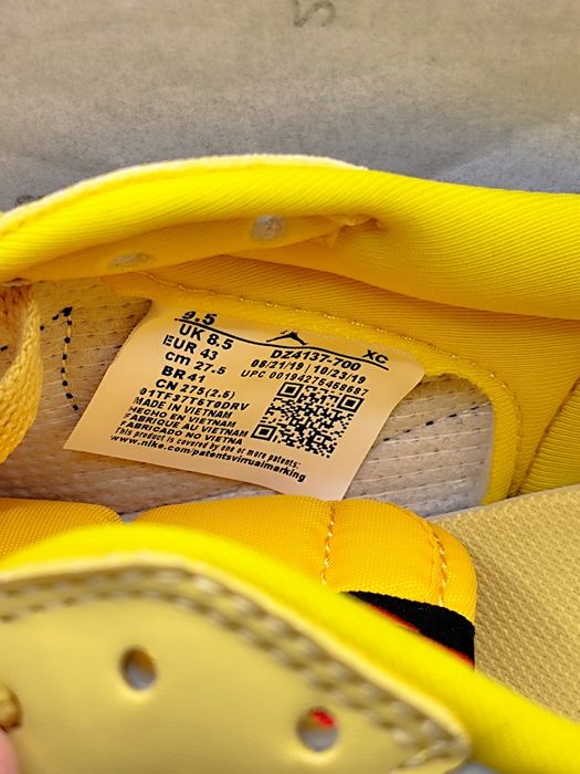 Air Jordan 1 Low x Travis Scott Canary