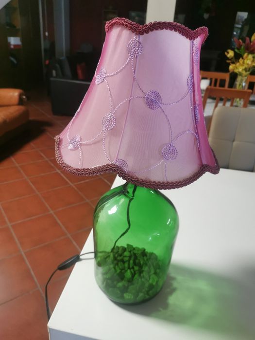 Candieiro decorativo em garrafão