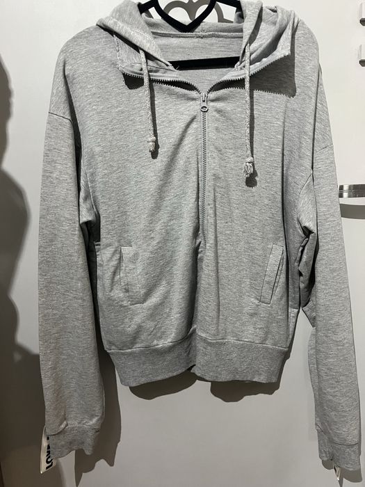bluza szara rozpinana