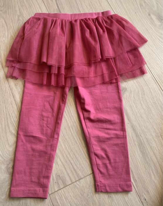 Komplet dzianinowy 98 nowa bluza i getry leginsy z tiulem