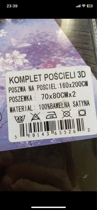 Komplet pościeli 3D nowe