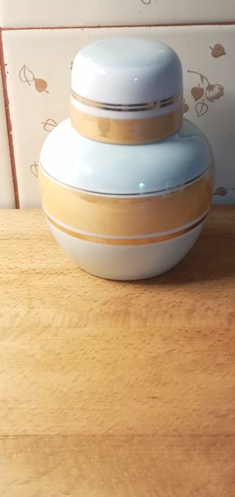 Чайница фарфор Дулево СССР перламутр люстр