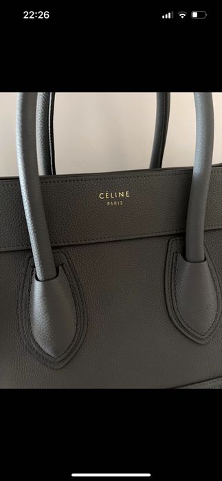 Mala grande Cinzenta Celine