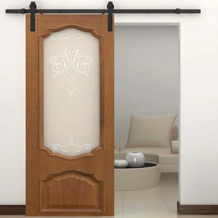 Kit de acessórios para porta de correr deslizante rústico