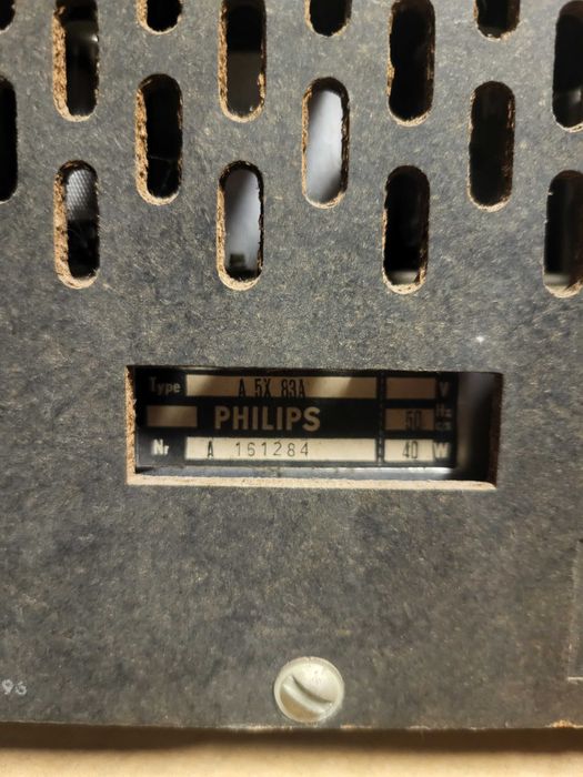 Rádio de Madeira Vintage - Philips A5X83A