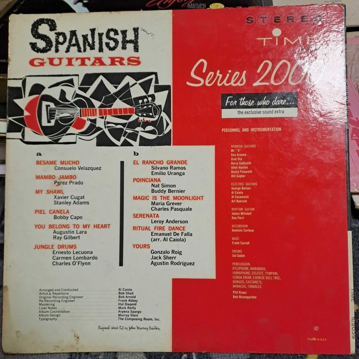 Al Caiola - Spanish Guitars LP USA 1962
