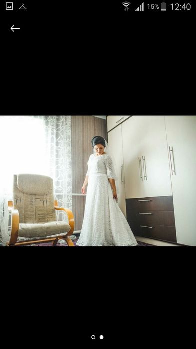 весільна сукня з мережева