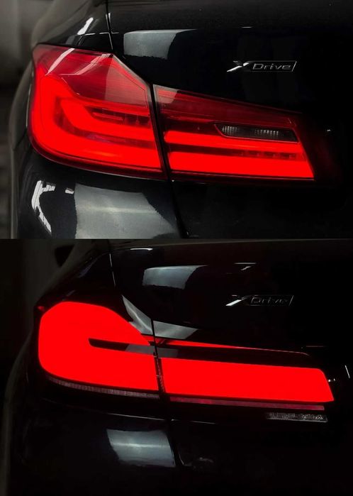 фонари на BMW 5 G30 F90 Стопы стопи бмв г30 ф90 дорестайлинг Европа желтый поворотник