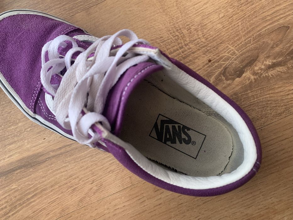 Filletowe tenisówki Vans Old School