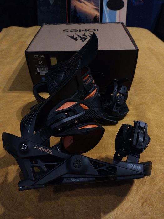 Nowe Wiązania Snowboardowe Jones Orion Mtn M 40-43 eu, Flex 4-7.