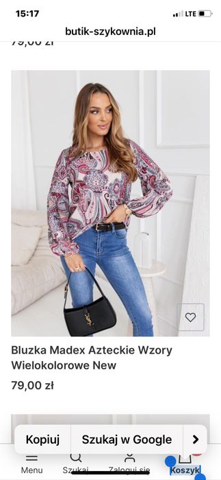 Nowa Bluzka Wiskoza 38