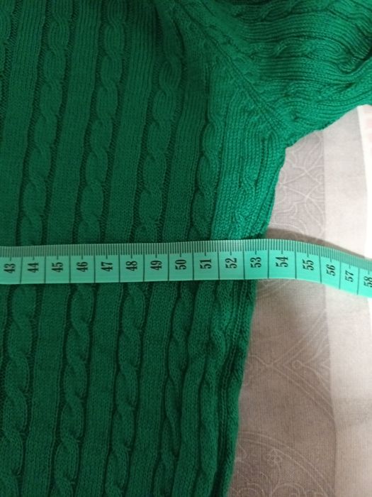 Śliczny zielony sweterek Tommy Hilfiger