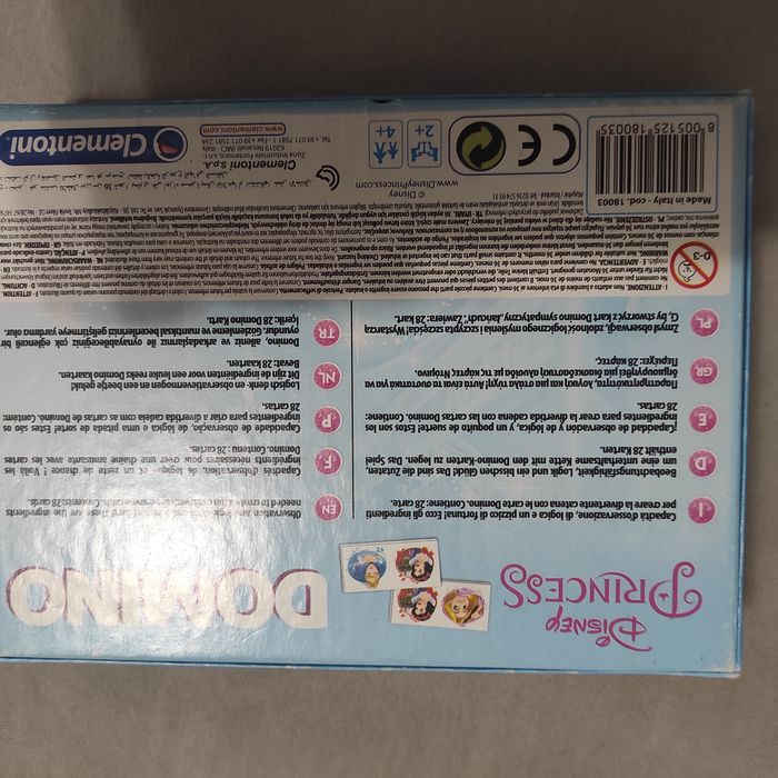 Domino księżniczki clementoni Princess Disney