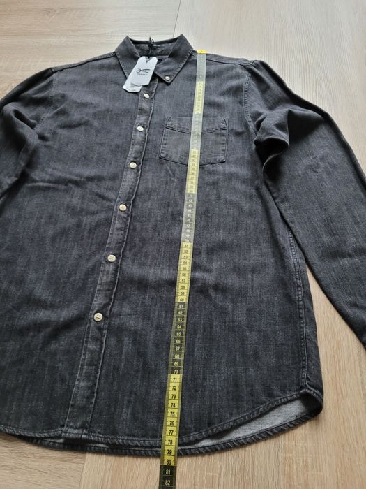 M Denham lincoln shirt wlrep koszula regular cut męska jeans bawełna