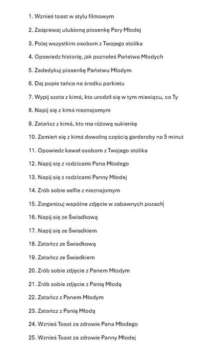 Zdrapki weselne 100sztuk nieużyte