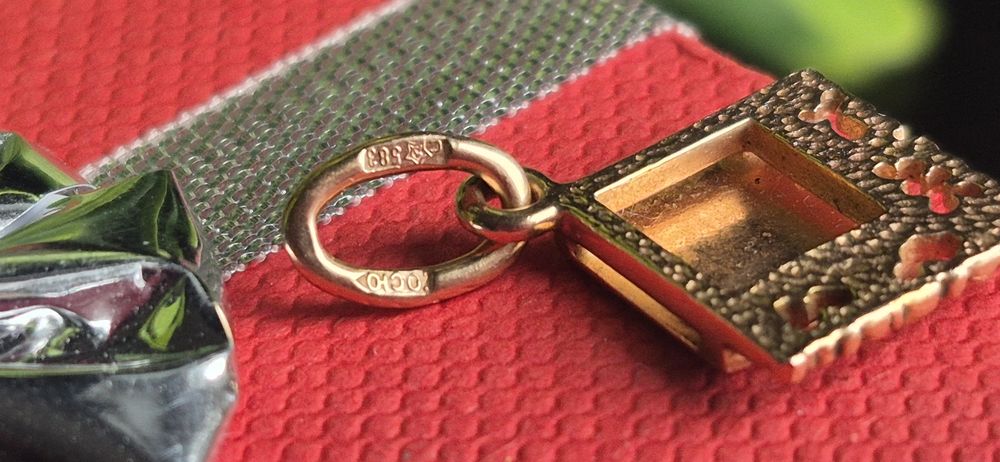 Piękna złota zawieszka 14K ażurowa 583/585