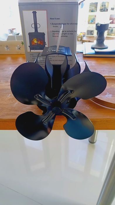 Wentylator Kominkowy Zasilany Ciepłem Wiatrak Termoelektryczny Eko