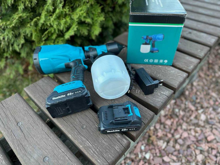 Краскопульт аккумуляторный Makita 48v. 2 акб. Фарбопульт Макита
