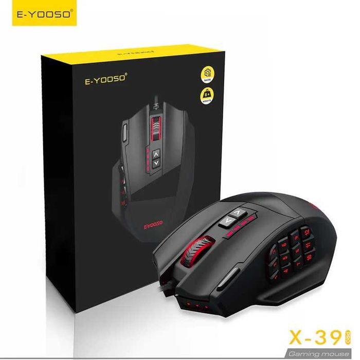 NEW! Profesjonalna mysz gamingowa E-Yooso X-39 PRO USB RGB 16400dpi