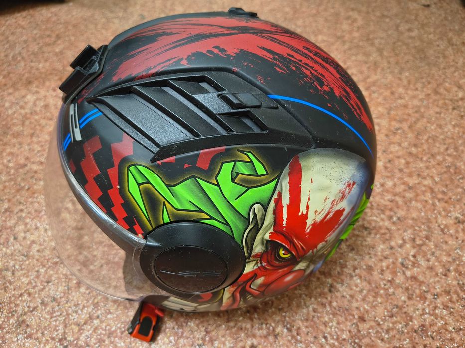 LS2 kask motocyklowy otwarty airflow z  Grafiką !