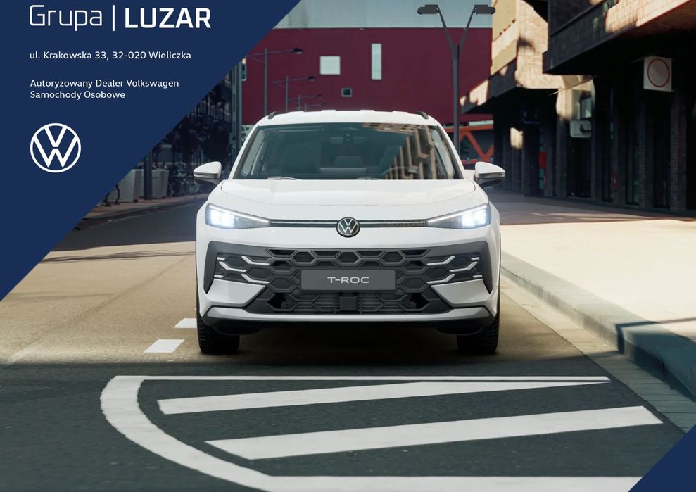 Volkswagen T-Roc Life eTSI Przyciemniane Szyby Side Assist Pakiet Zimowy OD RĘKI
