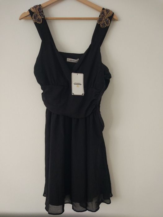 Vestido Preto Verde NOVO