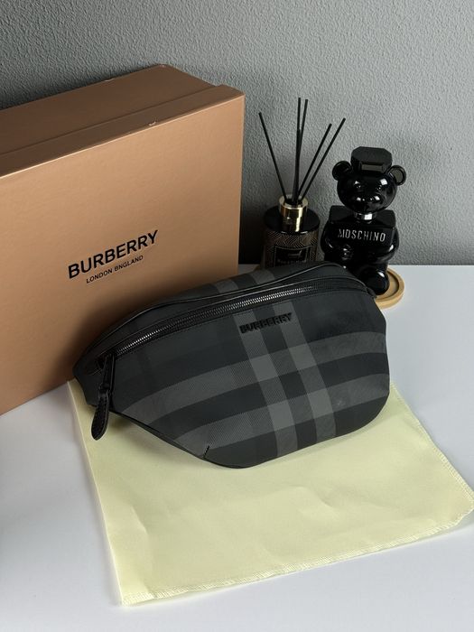 Мужская сумка Burberry чоловіча сумка бананка барсетка клатч месенджер крос боді слінг