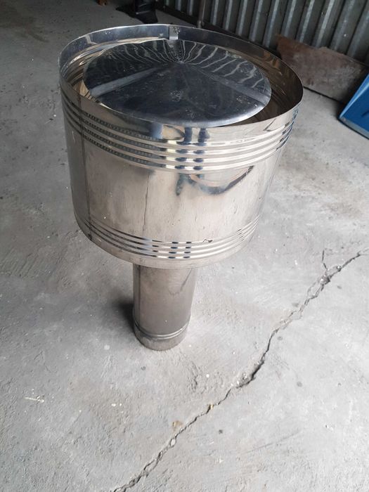 Deflektor kominowy, nasada fi 120 - nierdzewny