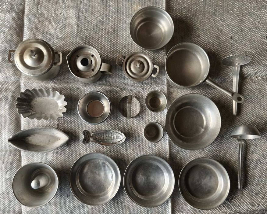 Lote de miniaturas em alumínio