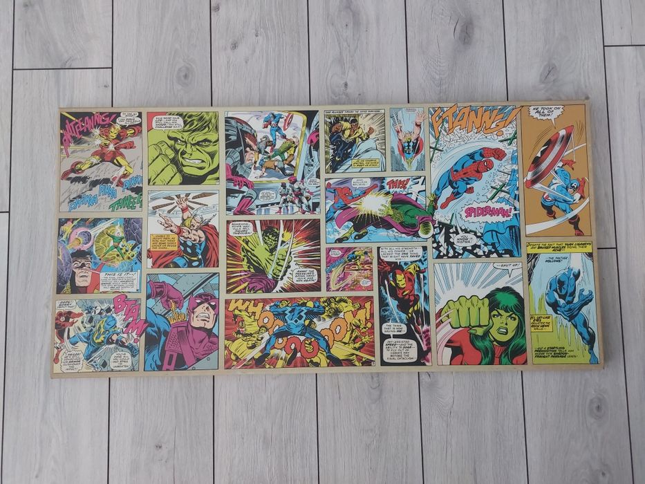 Obraz Marvel Comic Panels na płótnie 100 x 50 cm