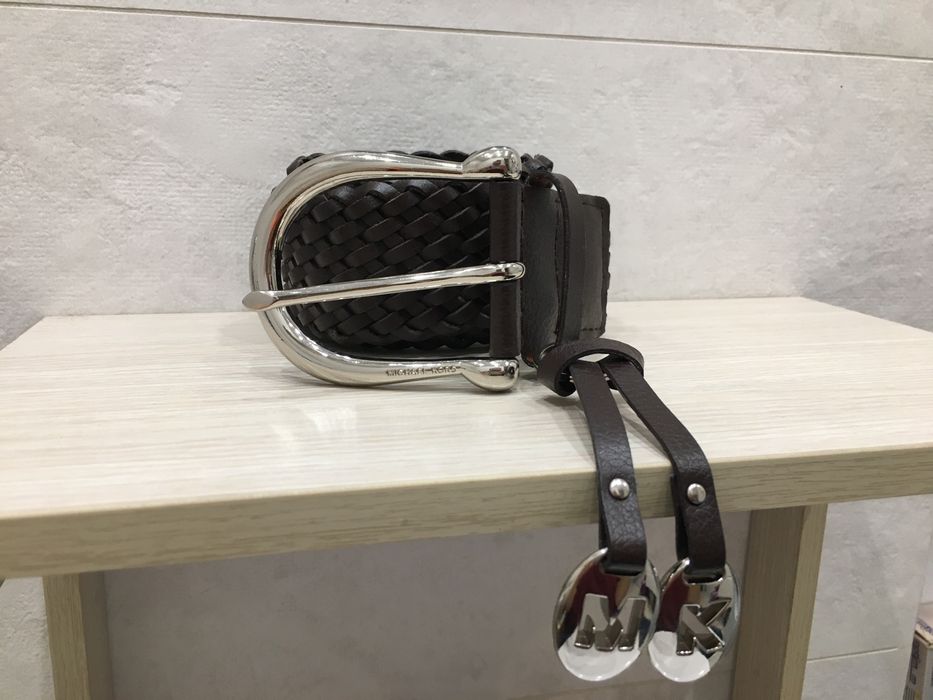 Piękny skórzany pasek Michael Kors, 110 cm, stan idealny
