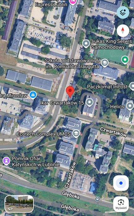 Duży garaż ul. Lesława Pagi w Lublinie