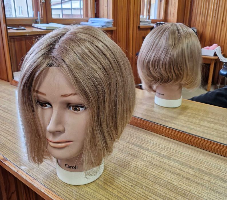 Peruka z włosów słowiańskich blond OMARI S