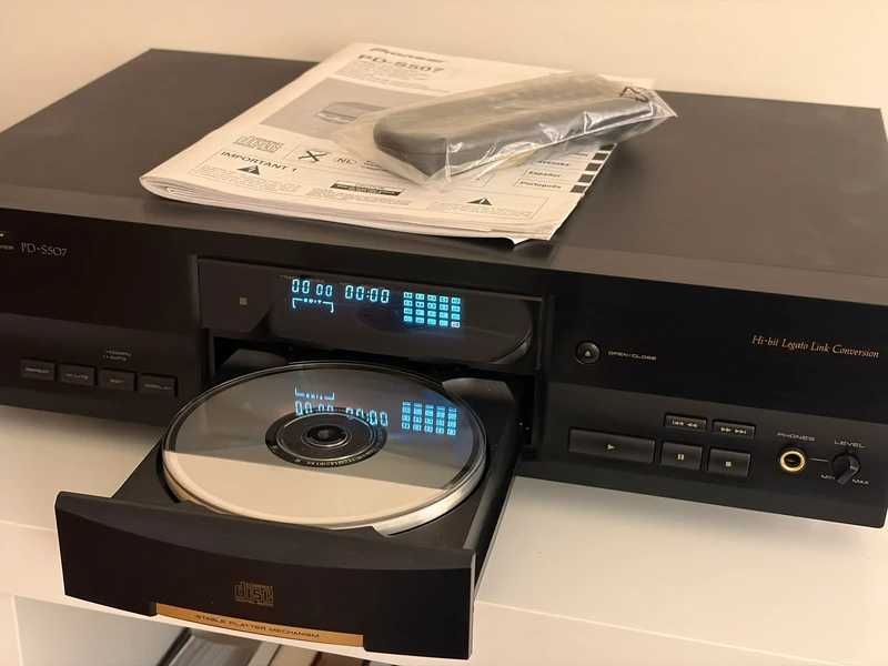 Pioneer PD-S507 Stable Platter – CD Player Hi-Fi + comando e manual